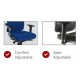 Ergo Plus Fabric Posture Office Chair with Nylon Base